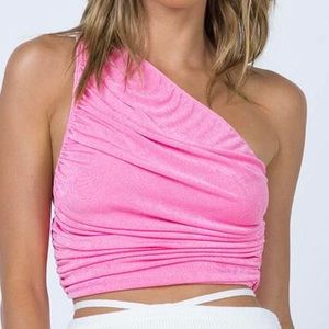 Princess Polly, The Goddess Crop, Pink, Size 2
